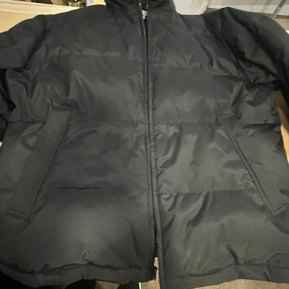 F.O.G by London Fog Outfitters Men’s Black Quilted Puffer Bomber Jacket Sz Lg - Picture 12 of 12